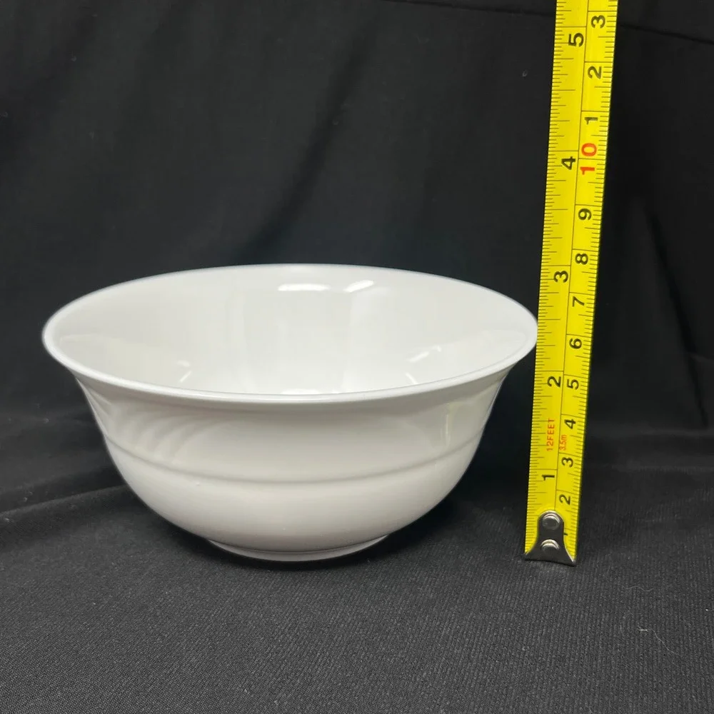 Lenox Snowdrift All White Embossed Dessert Bowl 4 7/8